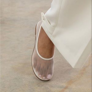 Dear Frances Balla Mesh leather flats